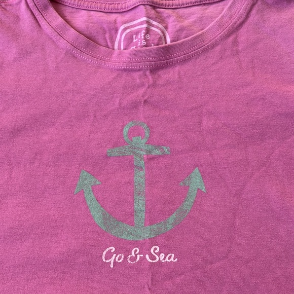 Life Is Good Purple Womens Tee - Picture 2 of 5